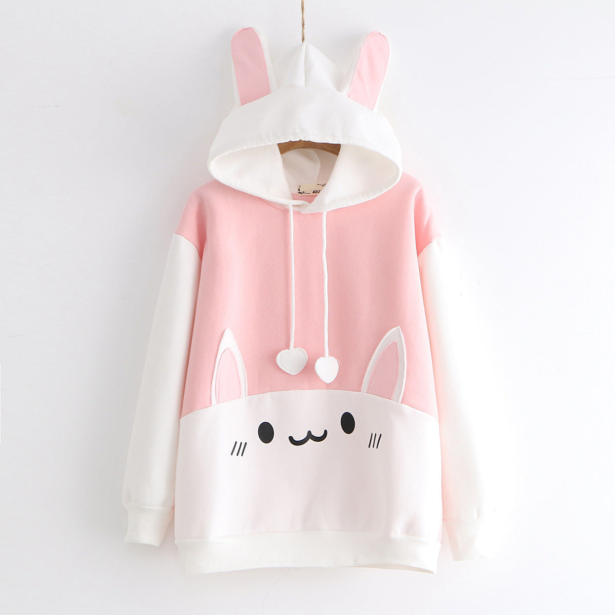 Plush cat print hoodie | Magic Stories