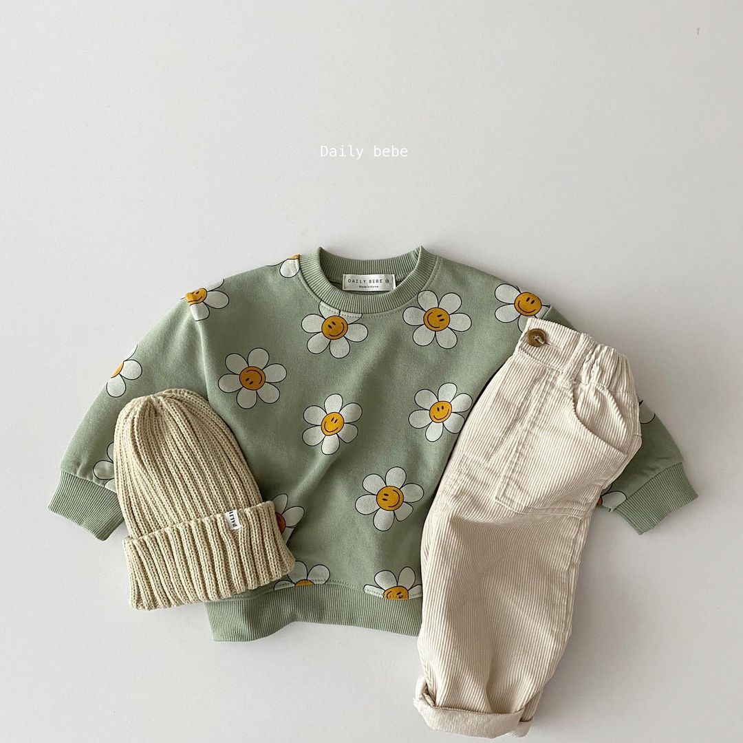Sunflower Anime Casual Sweatshirt — side view