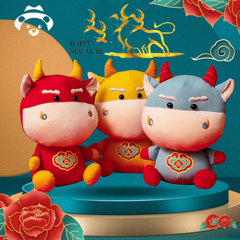 Year of the Ox Plush Toys Chinese Zodiac Cow | Magic Stories