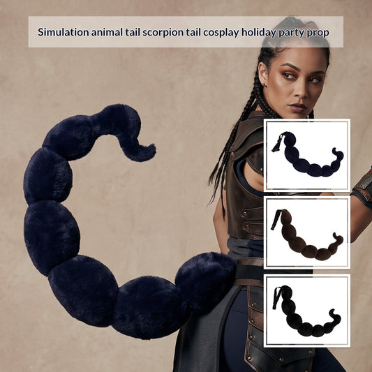 Halloween Plush Scorpion Tail Prop, Bendable