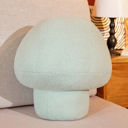 Mushroom Pillow Soft Plush Cute Net Red Sofa Cushion Bedroom Home — scale reference
