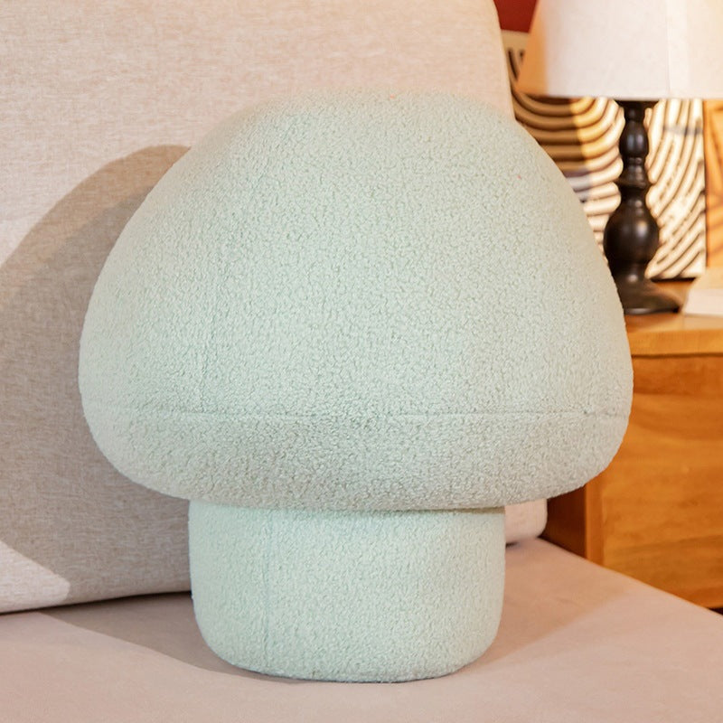Mushroom Pillow Soft Plush Cute Net Red Sofa Cushion Bedroom Home — scale reference