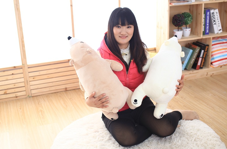 Polar bear sleeping plush toy doll | Magic Stories