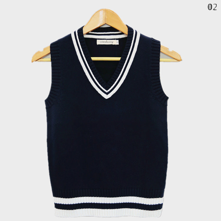 School Uniform Sweater Vest Performance Costume