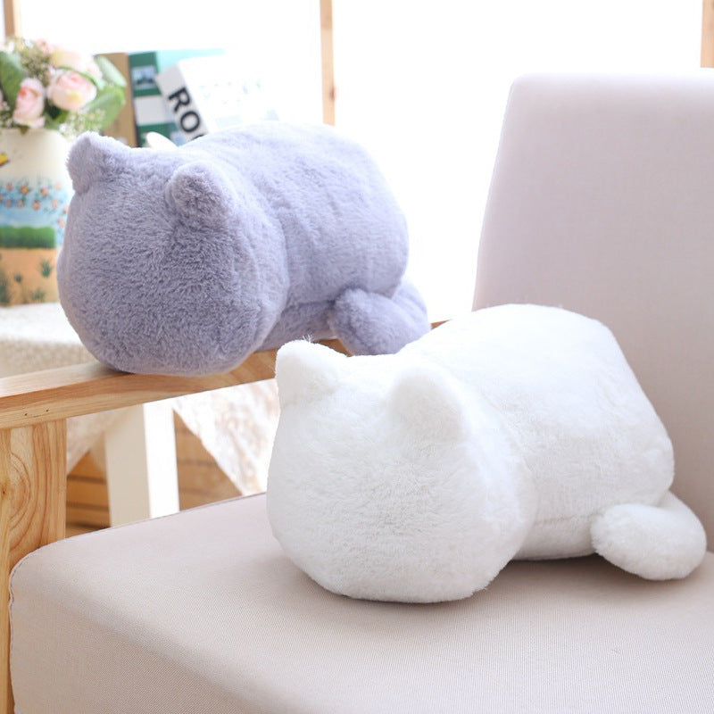 Cat pillow plush toy — back view