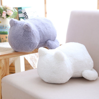 Cat pillow plush toy — back view