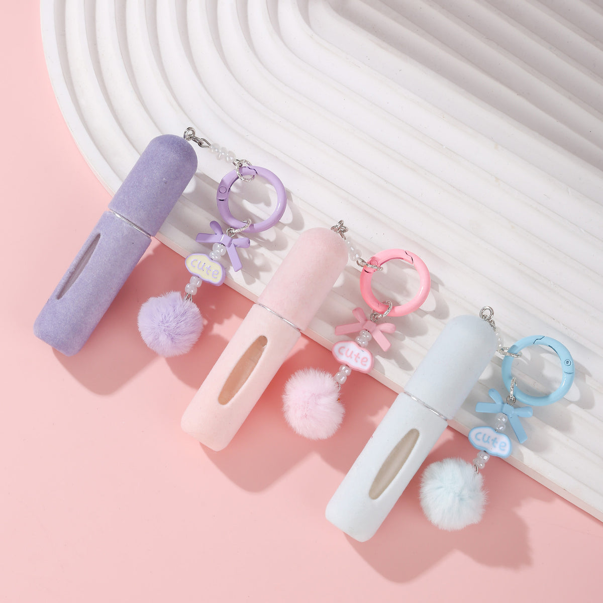 Plush Bag Charm Perfume Bottle Girly | Magic Stories