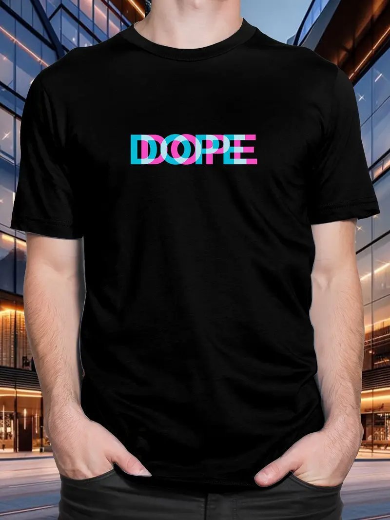 Exercise Casual Men's Clothes Cartoon Anime Round Neck T-shirt — packaging