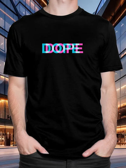 Exercise Casual Men's Clothes Cartoon Anime Round Neck T-shirt — packaging