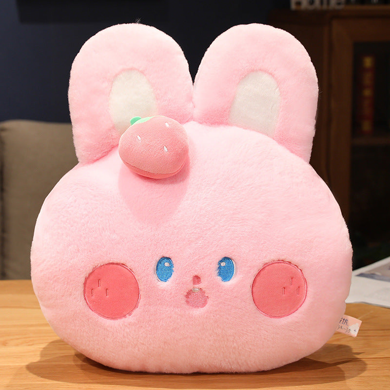 Strawberry Rabbit Plush Toy Doll Sitting | Magic Stories