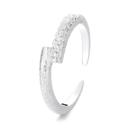 S925 Sterling Silver Cross Star Rail Brushed | Magic Stories