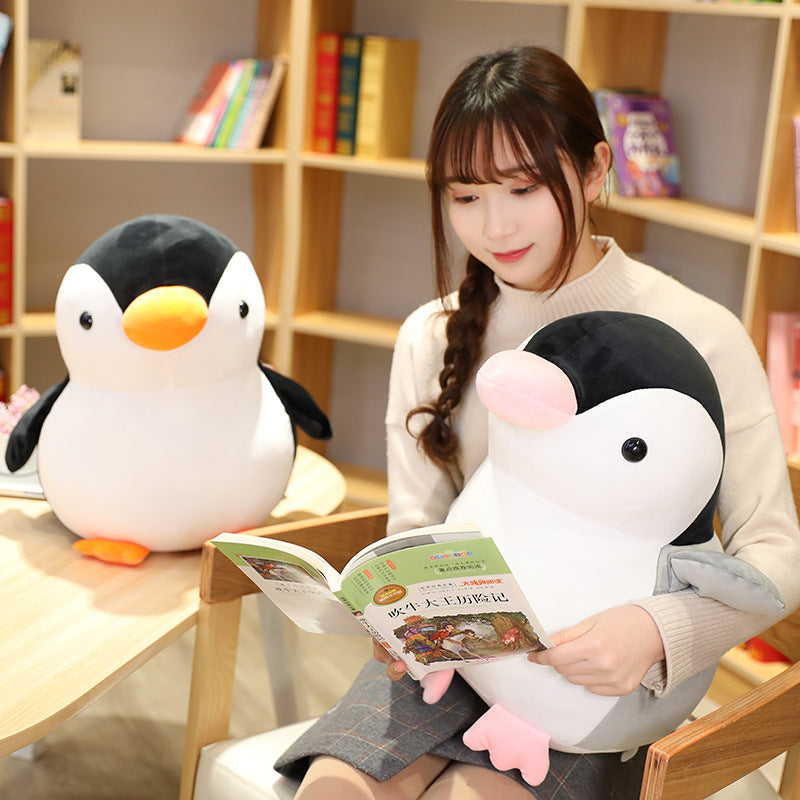 Penguin plush toy — detail