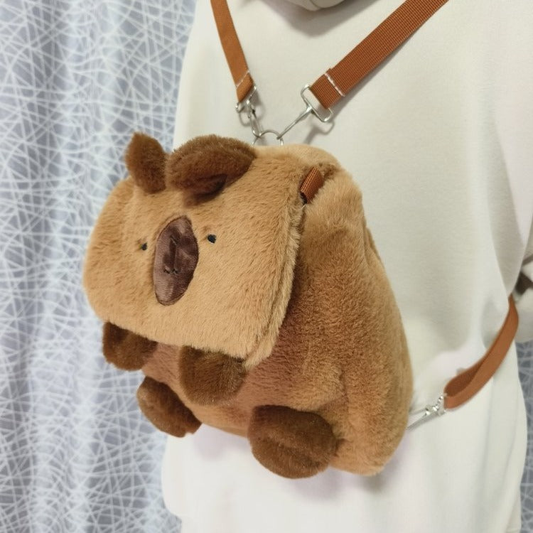 Cartoon Cute Niche Capybara Plush Bag | Magic Stories