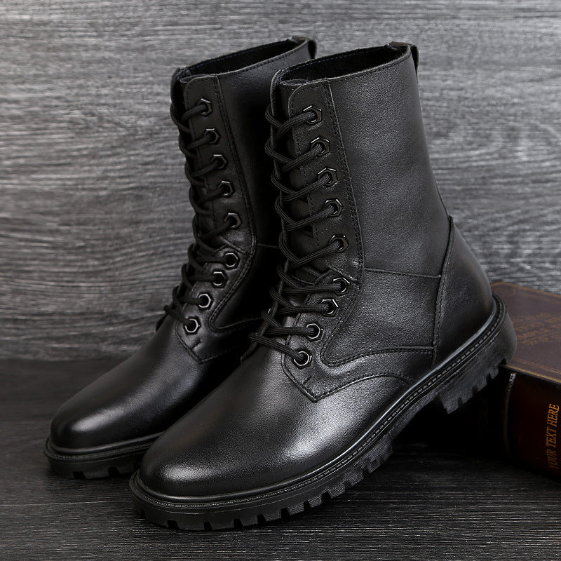Trend increasing casual men's Boots — side view