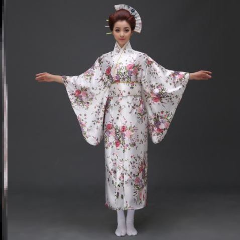 Japanese God Girl Kimono Female Formal Dress — detail