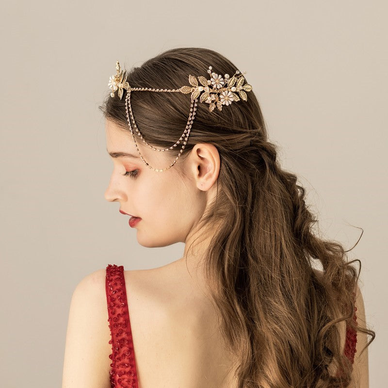 Chain bridal headband handmade bridal headband — packaging
