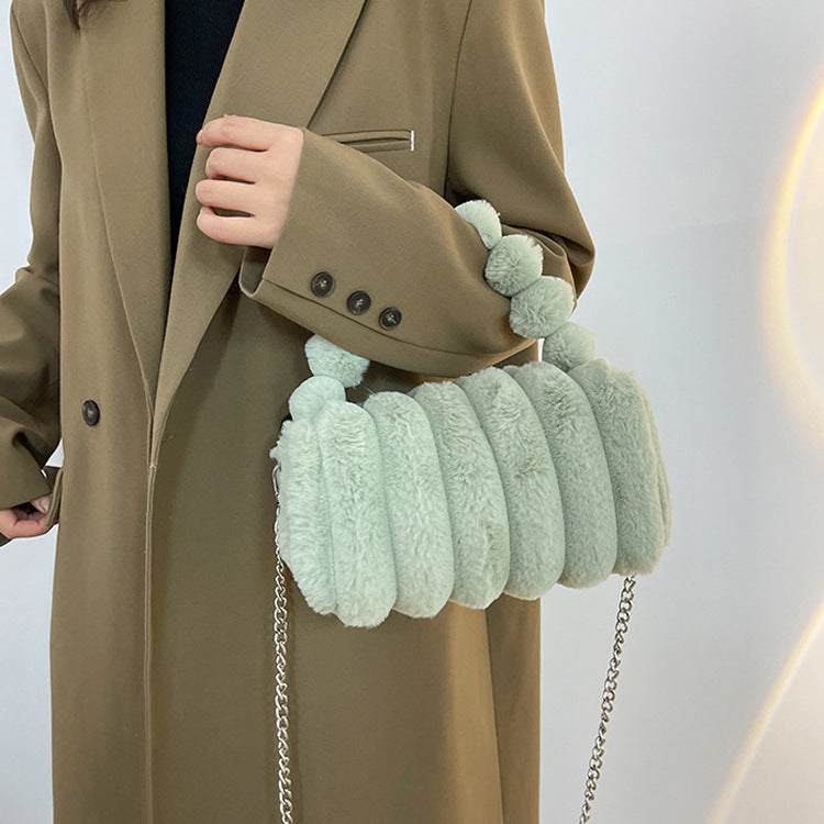 Stylish Pumpkin Plush Shoulder Bag | Magic Stories