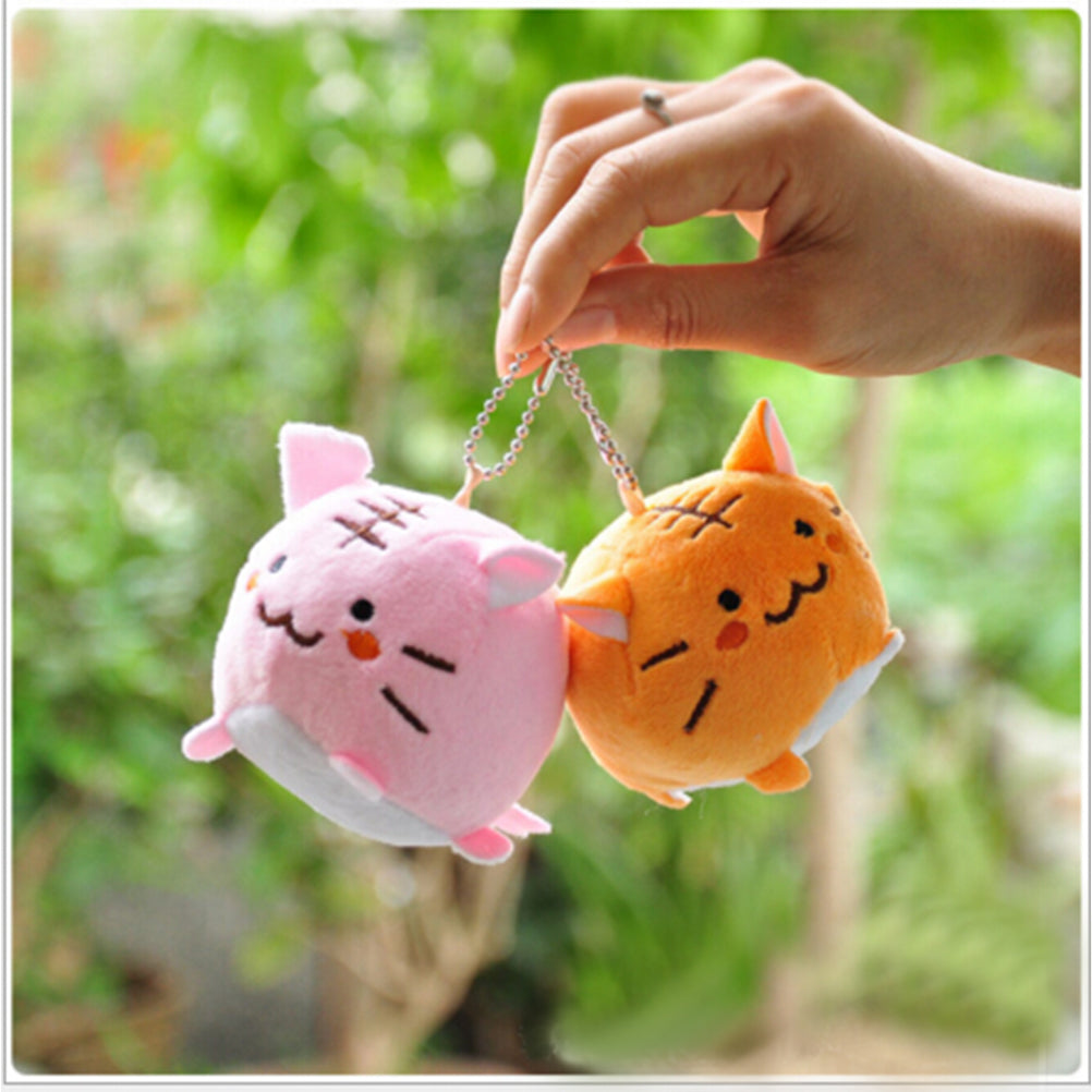 Little tiger cat plush pendant plush toy — scale reference