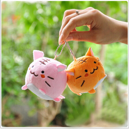 Little tiger cat plush pendant plush toy — scale reference