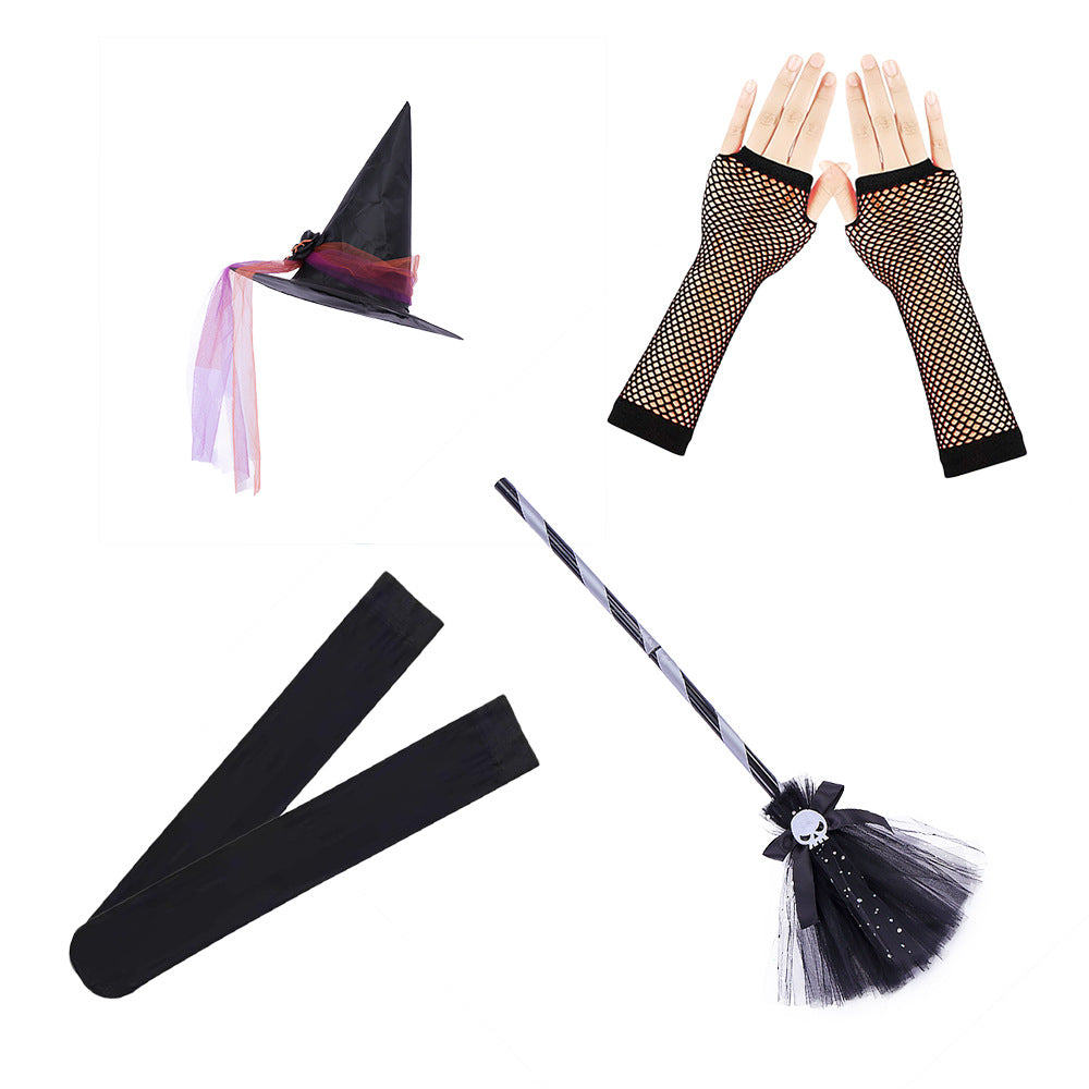 Halloween Children's Costume Witch Cosplay Clothes — side view