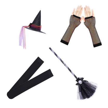 Halloween Children's Costume Witch Cosplay Clothes — side view