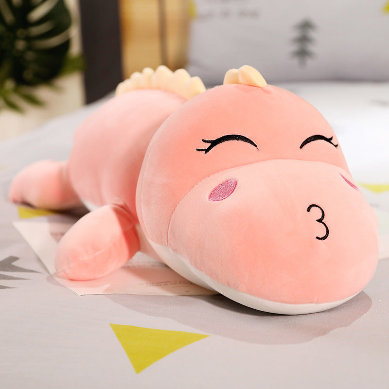 Dinosaur plush toy — back view