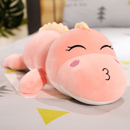Dinosaur plush toy — back view