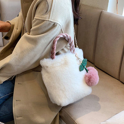 Plush Fashion Girl Cherry Handbag | Magic Stories
