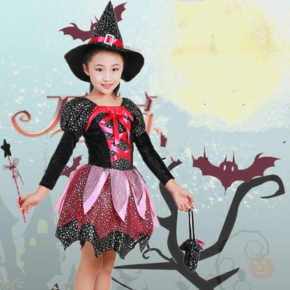 Children's cosplay anime costumes — side view