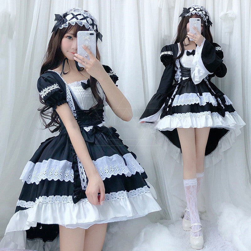 Women's Gangster Gothic Tuxedo Maid's Dress | Magic Stories