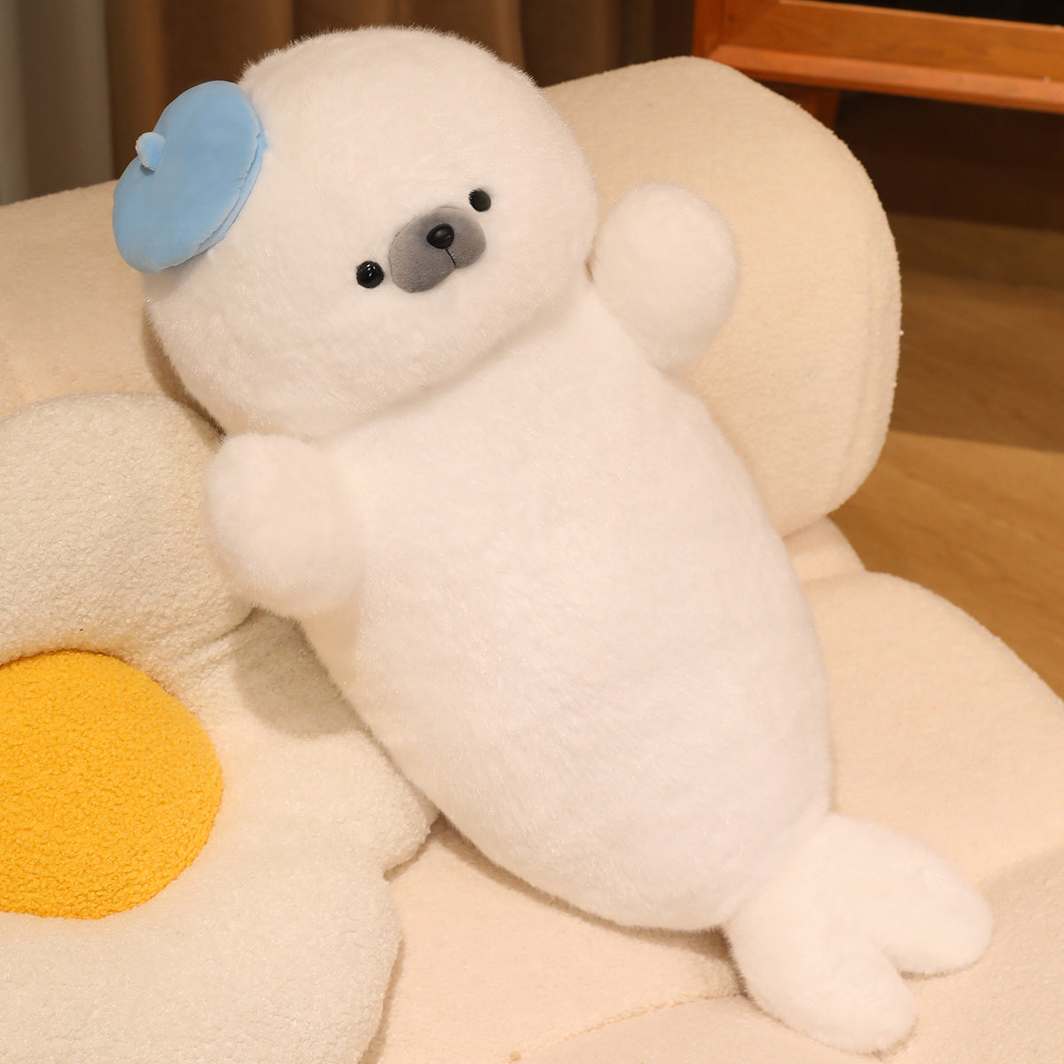 Cute Lying-seal Plush Toy Soft Sea Otter | Magic Stories