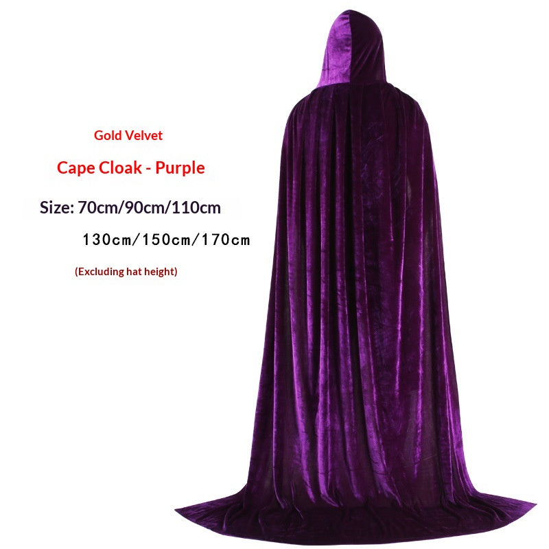 Golden Velvet Wizard Witch Prince Cloak | Magic Stories