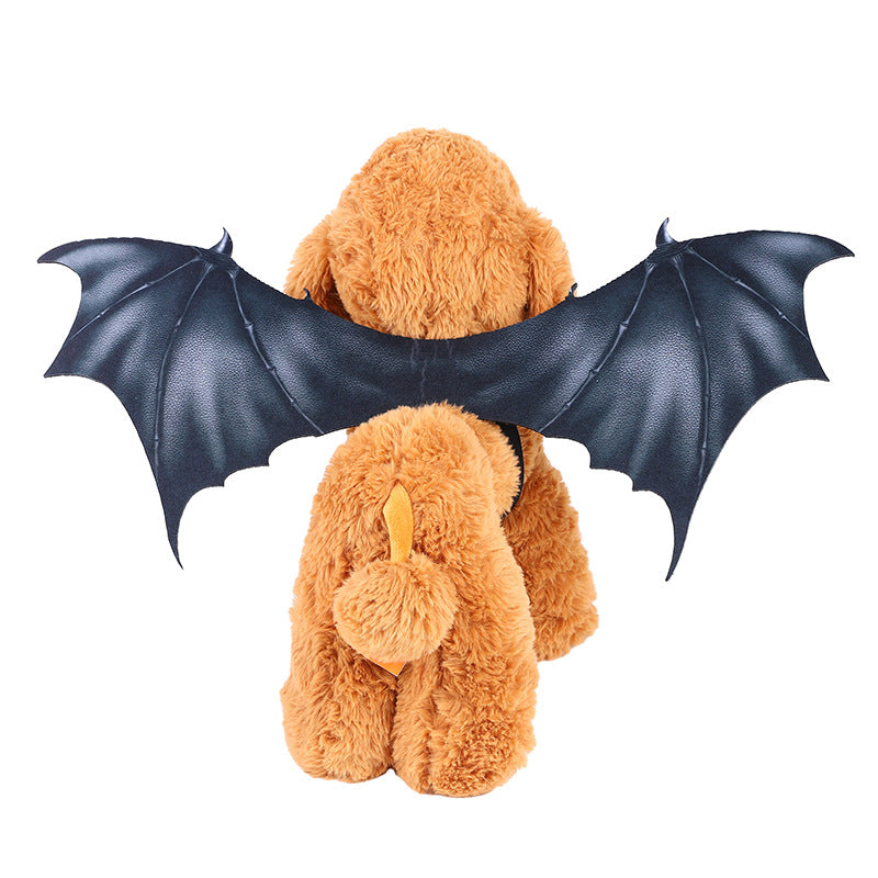 Halloween Pet Party Decoration Cat Ghost Festival Dress Up Costume Dog Bat Wings — side view