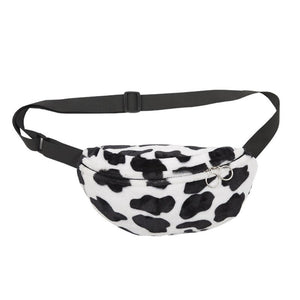 Cow plush all-match small chest bag | Magic Stories