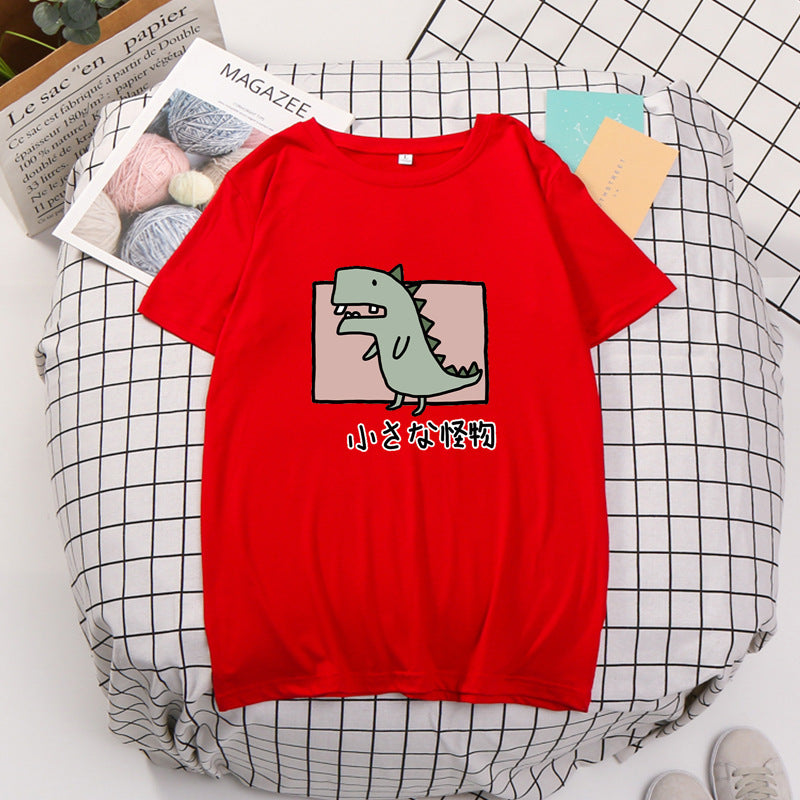 Cartoon anime little dinosaur t-shirt — packaging