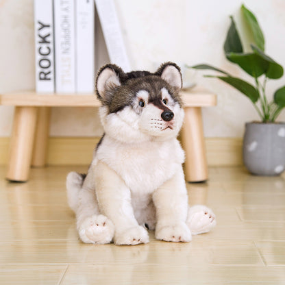 Simulation Wolf Plush Toy Gray Wolf Doll | Magic Stories