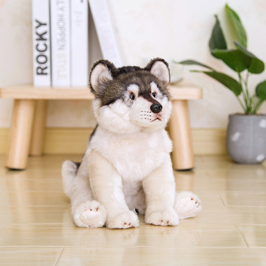 Simulation Wolf Plush Toy Gray Wolf Doll | Magic Stories