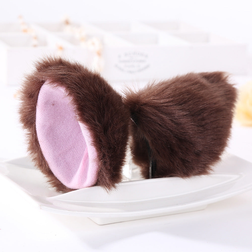 Anime cat ear hairpin — side view