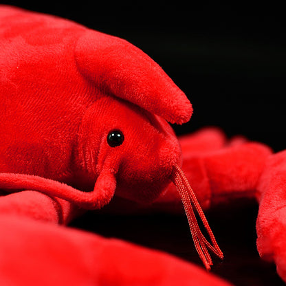 Lobster plush toy — side view