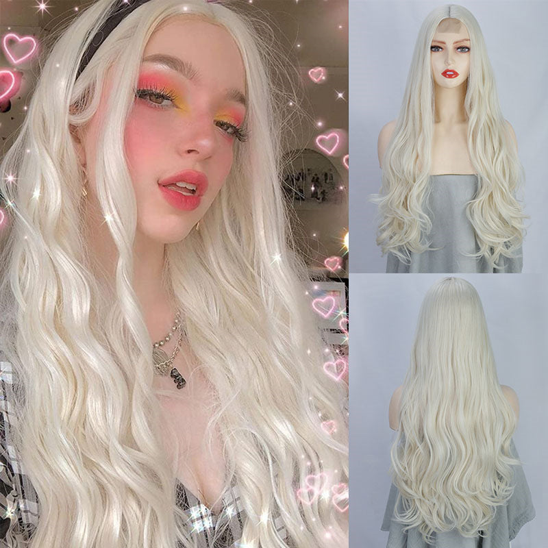 Long Lace Front Wig - Smooth Synthetic Cosplay Hair