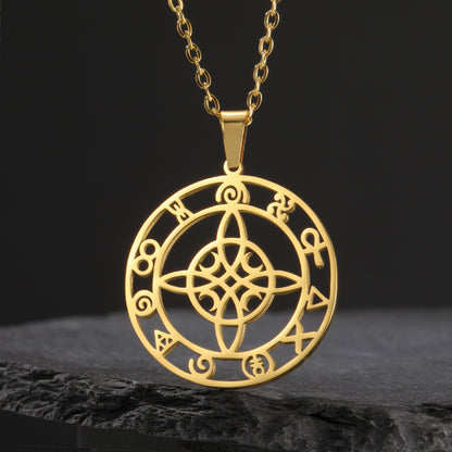 Ring Hollow Witch Knot Moon Pendant | Magic Stories