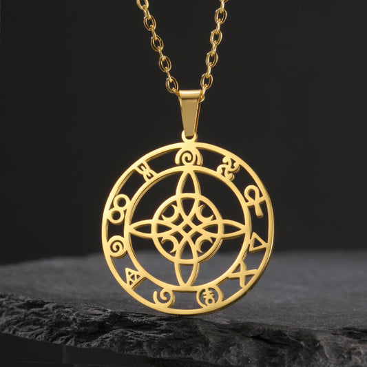 Ring Hollow Witch Knot Moon Pendant | Magic Stories