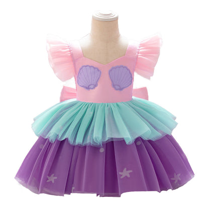 Mermaid Costume Girls' Double Layer Gauzy | Magic Stories