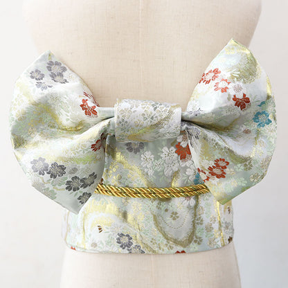 Sakura Girls Japanese Kimono Yukata Belt — in use
