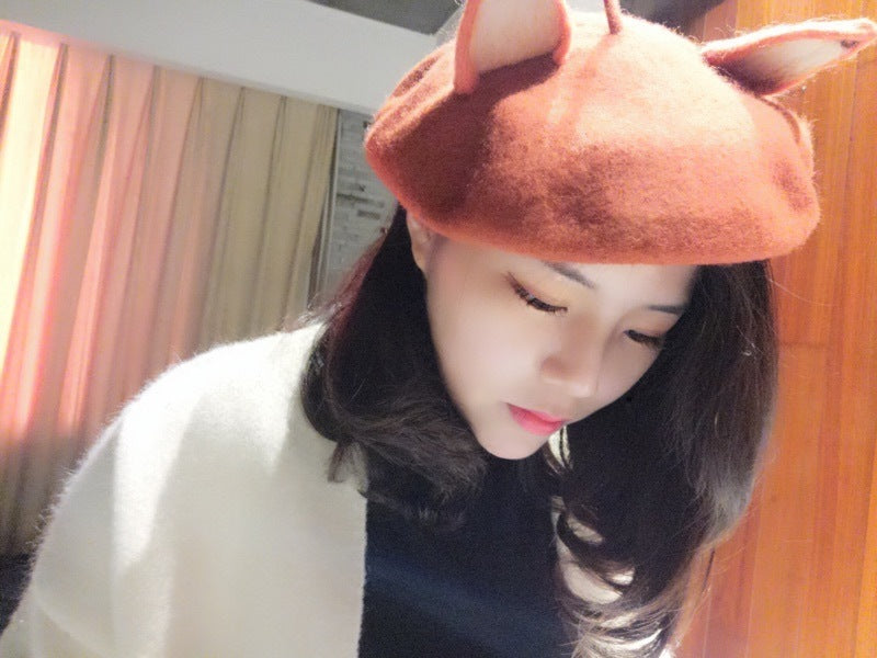 Fox ears beret — packaging