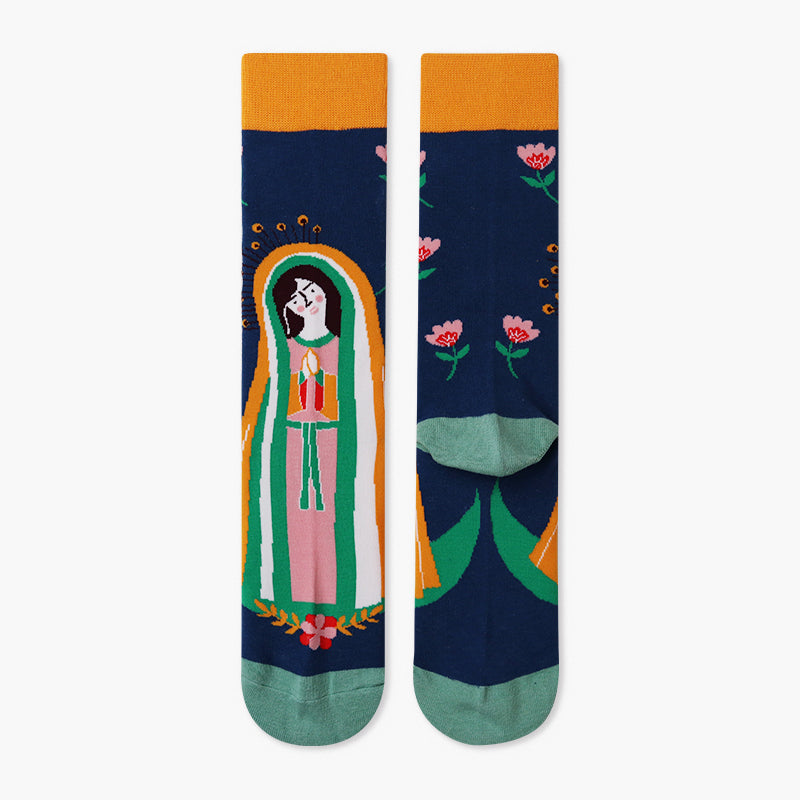 Cute Cotton Socks Women's Mid-tube Color | Magic Stories