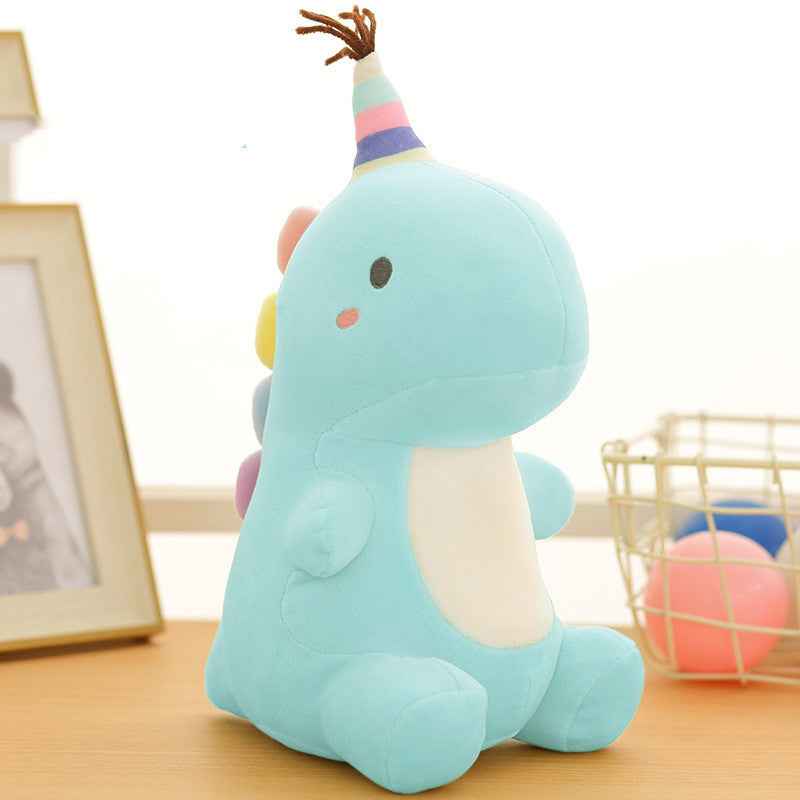 Dinosaur plush toy doll — side view