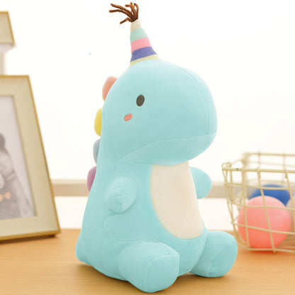 Dinosaur plush toy doll — side view