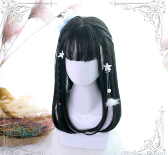 Lolita Wig Ji Fazhong Long Straight Wig Air | Magic Stories
