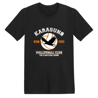 Harajuku T-Shirt Men Anime T Shirt Haikyuu t shirt Anime Tops Tees — side view